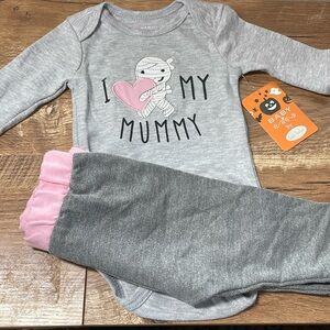 Bon Bébé Baby Girls 2-Piece Halloween Outfit NWT 3/6 month